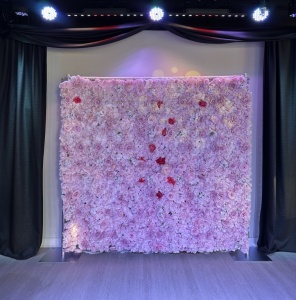 Pink Floral Wall