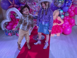 Red carpet for party place